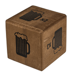 Timmy Toys - B035 - Beer Game Dice XXL - Made of Wood - 2pcs in box